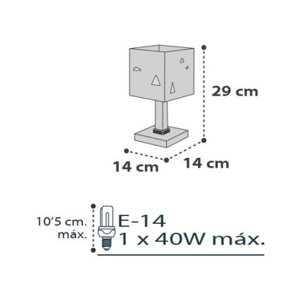 Dalber D-73241 - Kinderkamer lamp HELLO LITTLE 1xE14/40W/230V