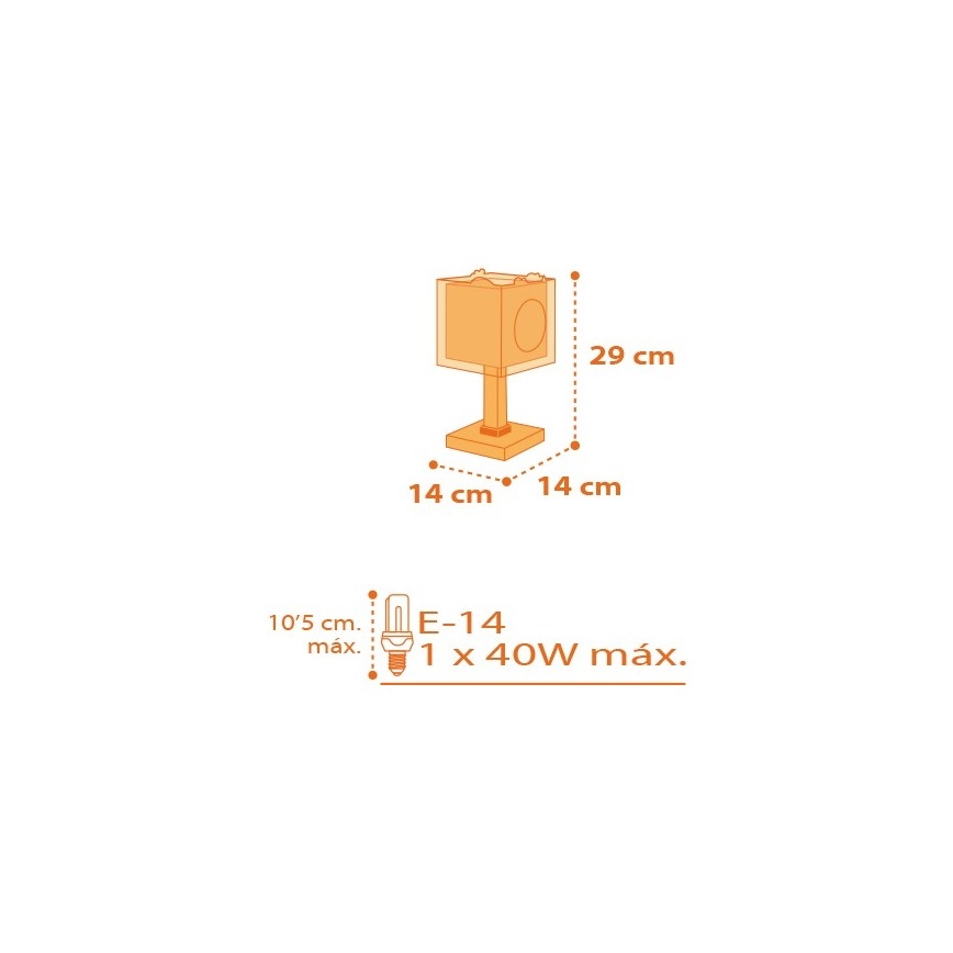 Dalber D-73451 - Kinderkamer lamp DINOS 1xE14/40W/230V