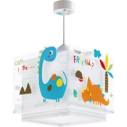 Dalber D-73452 - Hanglamp kinderkamer DINOS 1xE27/60W/230V