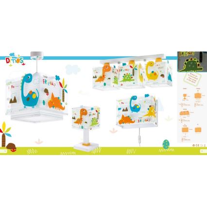 Dalber D-73453 - Plafonnière kinderkamer DINOS 3xE27/60W/230V