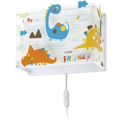 Dalber D-73458 - Wandlamp kinderkamer DINOS 1xE27/60W/230V