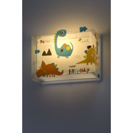 Dalber D-73458 - Wandlamp kinderkamer DINOS 1xE27/60W/230V