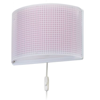 Dalber D-80228S - Wandlamp kinderkamer VICHY 1xE27/60W/230V