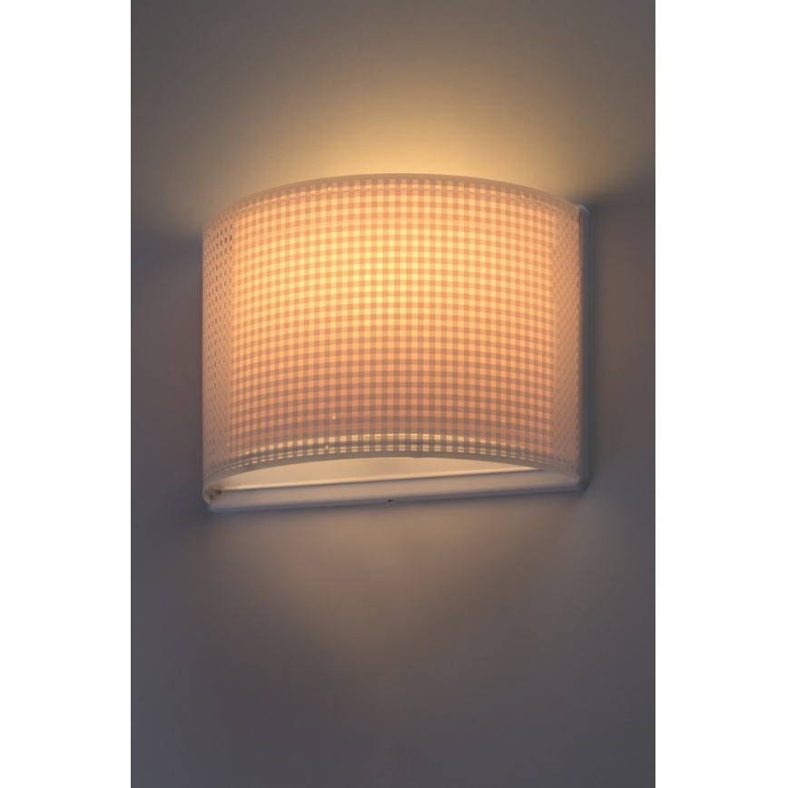 Dalber D-80228S - Wandlamp kinderkamer VICHY 1xE27/60W/230V