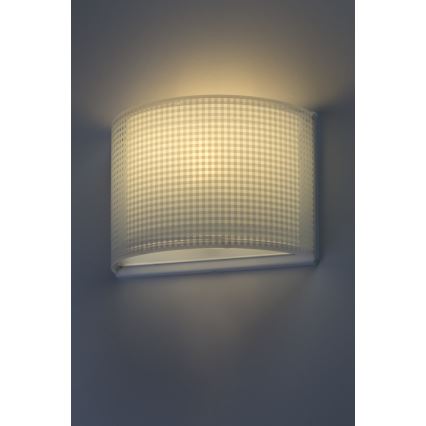 Dalber D-80228T - Wandlamp kinderkamer VICHY 1xE27/60W/230V