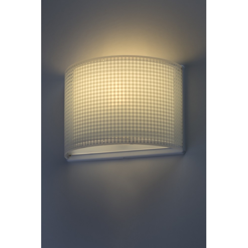 Dalber D-80228T - Wandlamp kinderkamer VICHY 1xE27/60W/230V