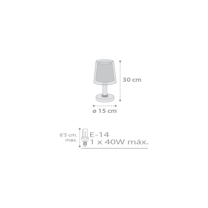 Dalber D-81211E - Kinderkamer lamp STARS 1xE14/40W/230V