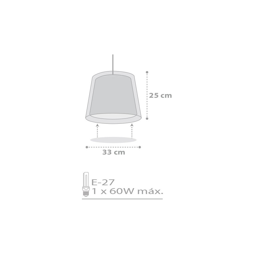 Dalber D-81212H - Hanglamp kinderkamer STARS 1xE27/60W/230V