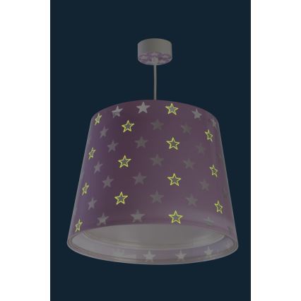 Dalber D-81212L - Hanglamp aan koord kinderkamer STARS 1xE27/60W/230V