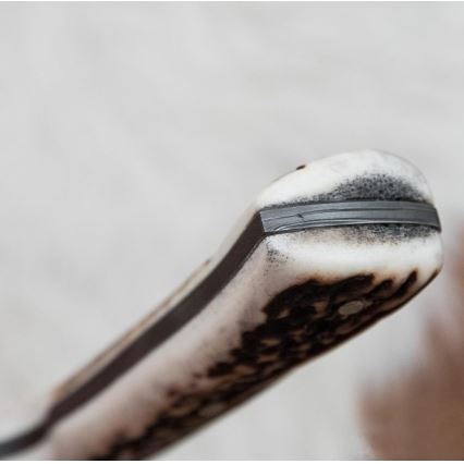 Damascus jachtmes 11 cm herten gewei