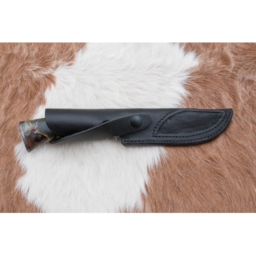 Damascus jachtmes 14 cm kastanjeboom