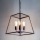Där Lighting ACA8622 - Kroonluchter aan ketting ACADEMY 4xE27/60W/230V zwart