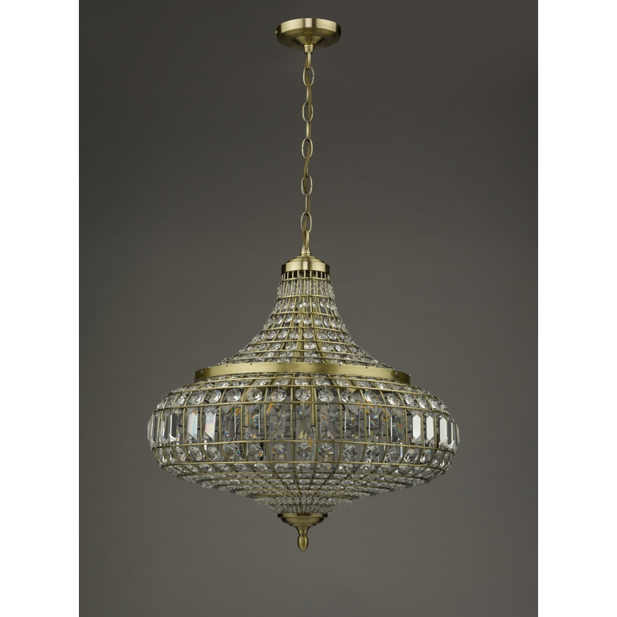 Där Lighting ASM0675 - Kroonluchter met ketting ASMARA 6xE14/40W/230V messing
