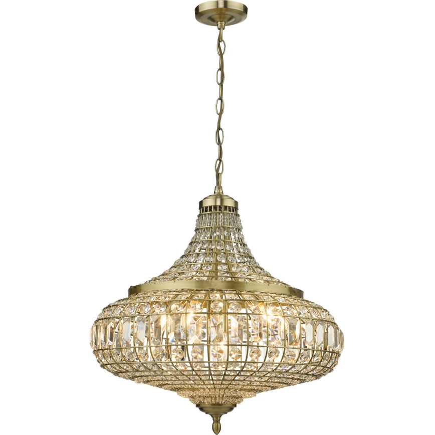 Där Lighting ASM0675 - Kroonluchter met ketting ASMARA 6xE14/40W/230V messing