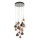 Där Lighting AUR1564 - Kroonluchter aan kabel AURELIA 15xG4/10W/230V zwart/koper