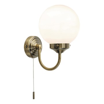 Där Lighting BAR0775 - Badkamerwandlamp BARCLAY 1xE14/40W/230V IP44 messing