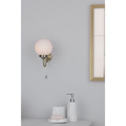 Där Lighting BAR0775 - Badkamerwandlamp BARCLAY 1xE14/40W/230V IP44 messing