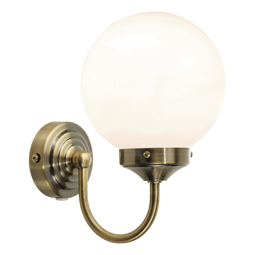 Där Lighting BAR0775 - Badkamerwandlamp BARCLAY 1xE14/40W/230V IP44 messing
