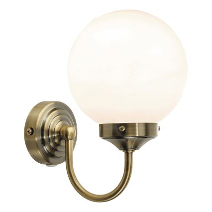 Där Lighting BAR0775 - Badkamerwandlamp BARCLAY 1xE14/40W/230V IP44 messing