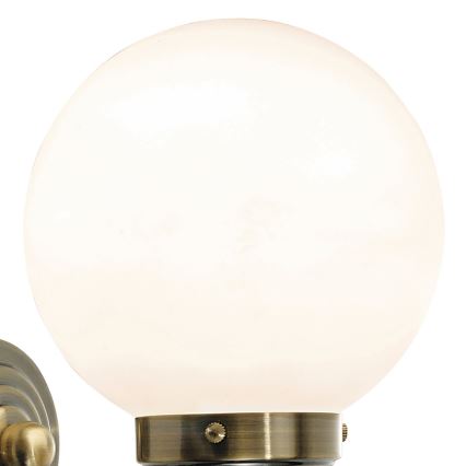 Där Lighting BAR0775 - Badkamerwandlamp BARCLAY 1xE14/40W/230V IP44 messing