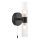 Där Lighting BOL0922 - Wandlamp BOLTON voor badkamer 2xG9/5W/230V IP44 zwart