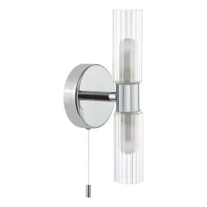 Där Lighting BOL0950 - Badkamerwandlamp BOLTON 2xG9/5W/230V IP44 glanzend chroom