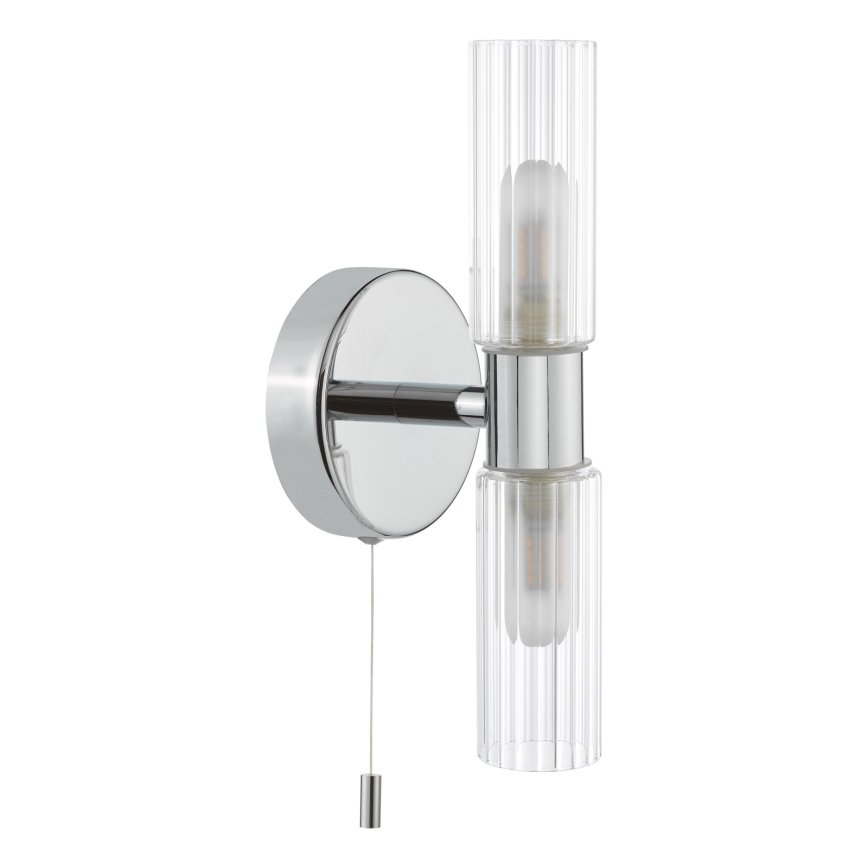 Där Lighting BOL0950 - Badkamerwandlamp BOLTON 2xG9/5W/230V IP44 glanzend chroom