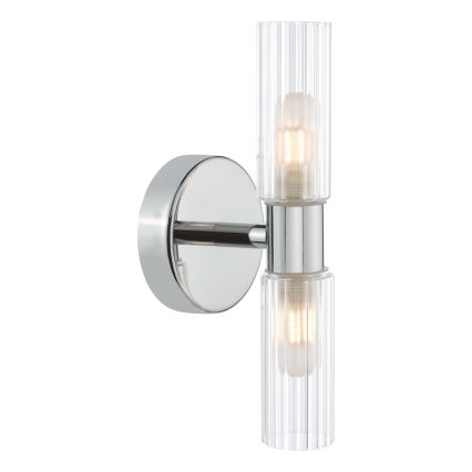 Där Lighting BOL0950 - Badkamerwandlamp BOLTON 2xG9/5W/230V IP44 glanzend chroom