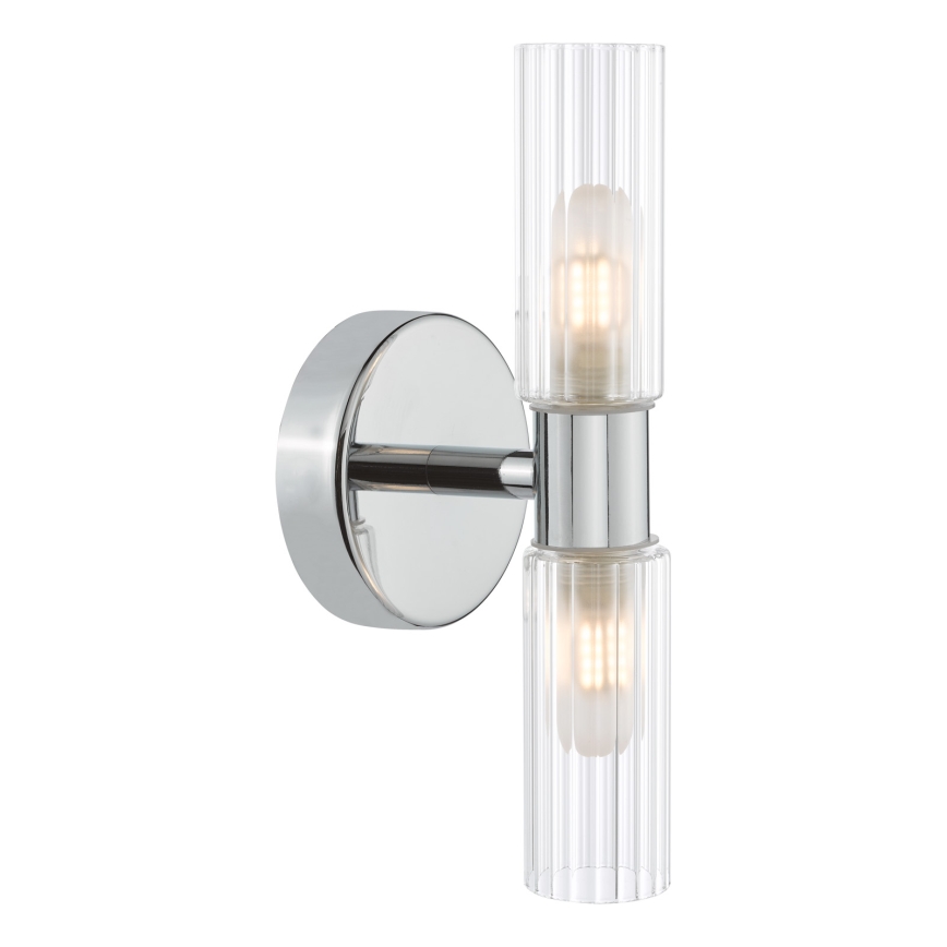 Där Lighting BOL0950 - Badkamerwandlamp BOLTON 2xG9/5W/230V IP44 glanzend chroom