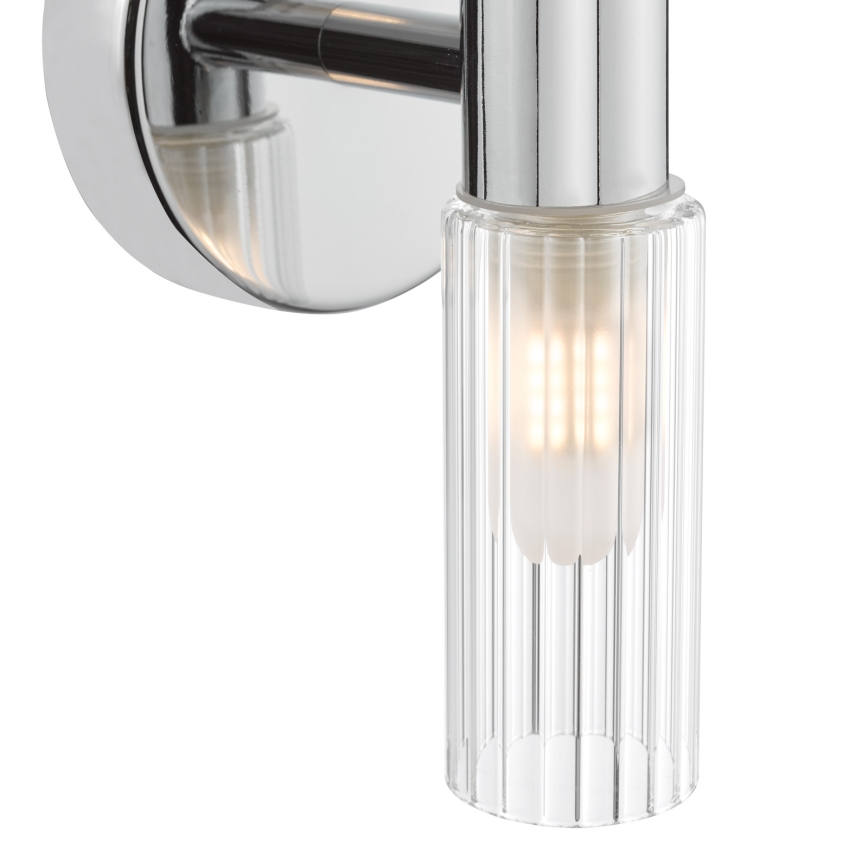 Där Lighting BOL0950 - Badkamerwandlamp BOLTON 2xG9/5W/230V IP44 glanzend chroom