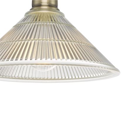 Där Lighting BOY0175 - Plafondlamp BOYD 1xE27/60W/230V Ø 25 cm messing/helder