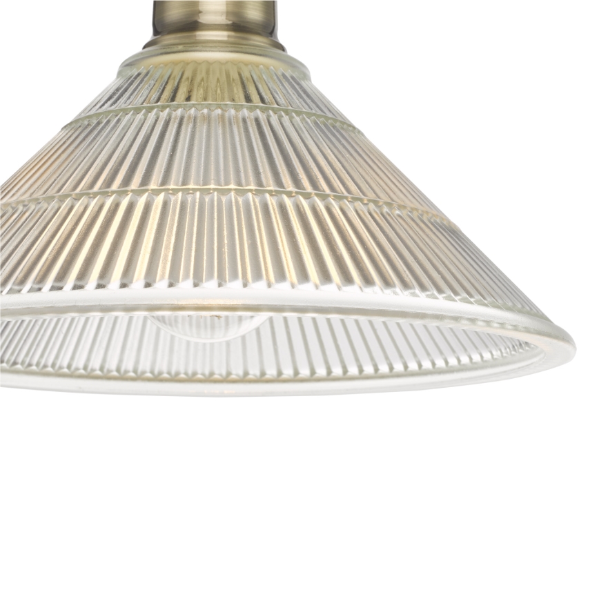 Där Lighting BOY0175 - Plafondlamp BOYD 1xE27/60W/230V Ø 25 cm messing/helder