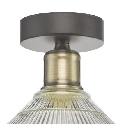 Där Lighting BOY0175 - Plafondlamp BOYD 1xE27/60W/230V Ø 25 cm messing/helder