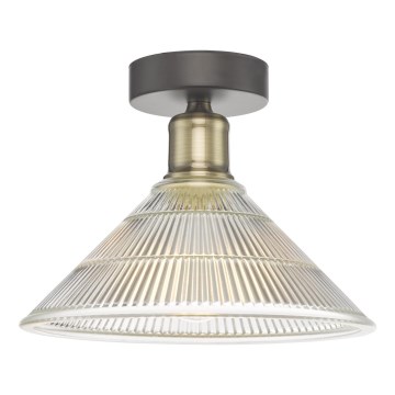 Där Lighting BOY0175 - Plafondlamp BOYD 1xE27/60W/230V Ø 25 cm messing/helder