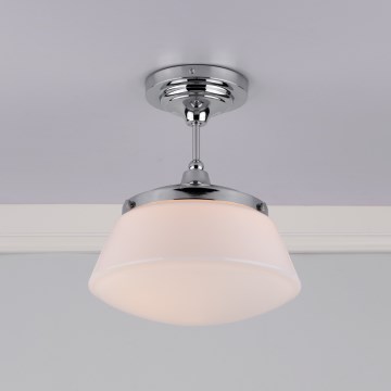Där Lighting CAD0150 - Badkamer opbouwlamp CADEN 1xE27/60W/230V IP44 glanzend chroom