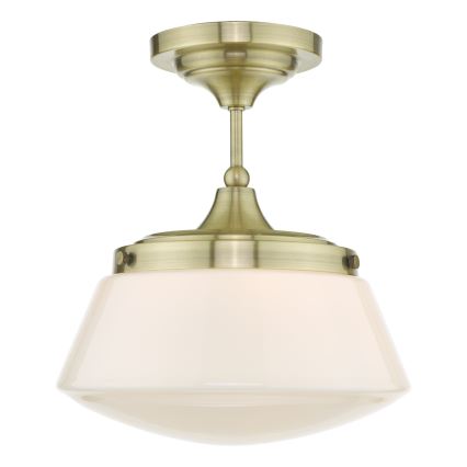 Där Lighting CAD0175 - Badkamer opbouwlamp CADEN 1xE27/60W/230V IP44 messing