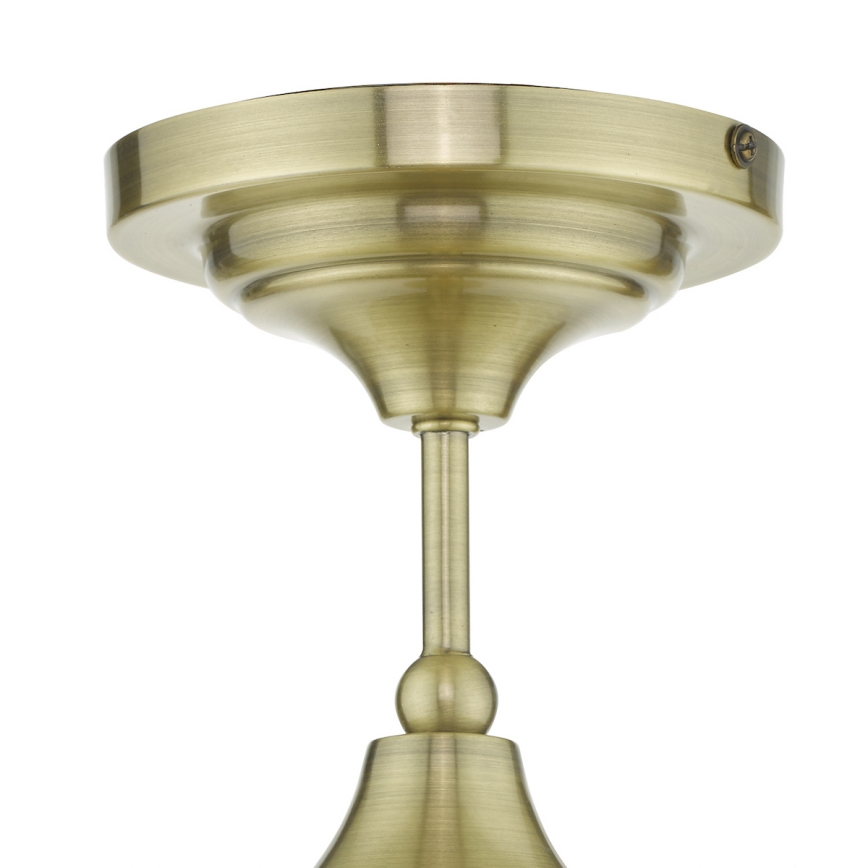 Där Lighting CAD0175 - Badkamer opbouwlamp CADEN 1xE27/60W/230V IP44 messing