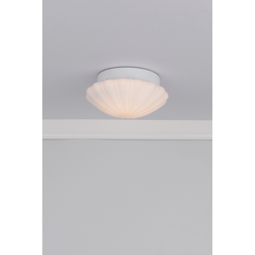 Där Lighting CAF502 - Plafondlamp voor badkamer CAFE 1xE27/60W/230V Ø 27 cm IP44 wit