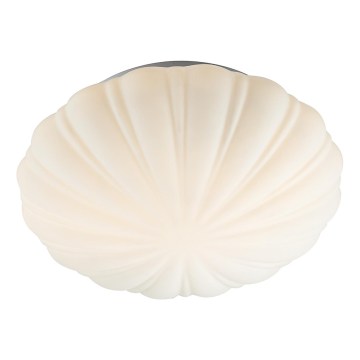 Där Lighting CAF502 - Plafondlamp voor badkamer CAFE 1xE27/60W/230V Ø 27 cm IP44 wit