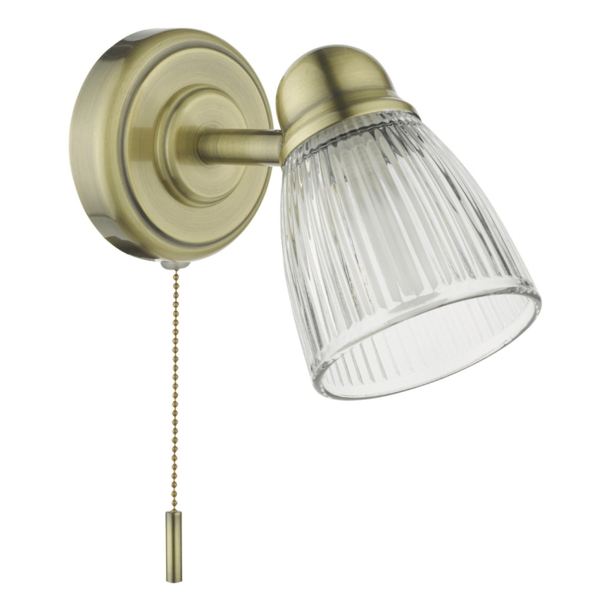 Där Lighting CED0775 - Wandlamp voor de badkamer CEDRIC 1xG9/25W/230V IP44 messing