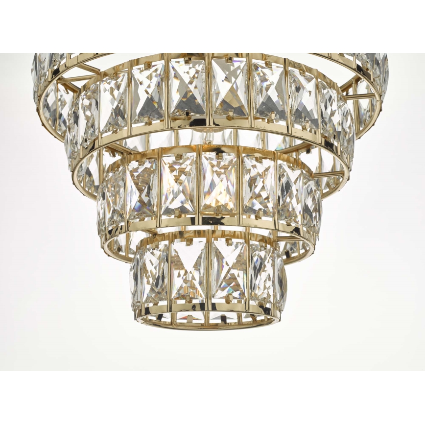 Där Lighting CER0135 - Kroonluchter met ketting CERYS 1xE27/60W/230V goudkleurig