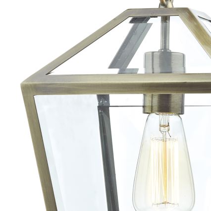 Där Lighting CHU0175 - Kroonluchter aan ketting CHURCHILL 1xE27/60W/230V messing