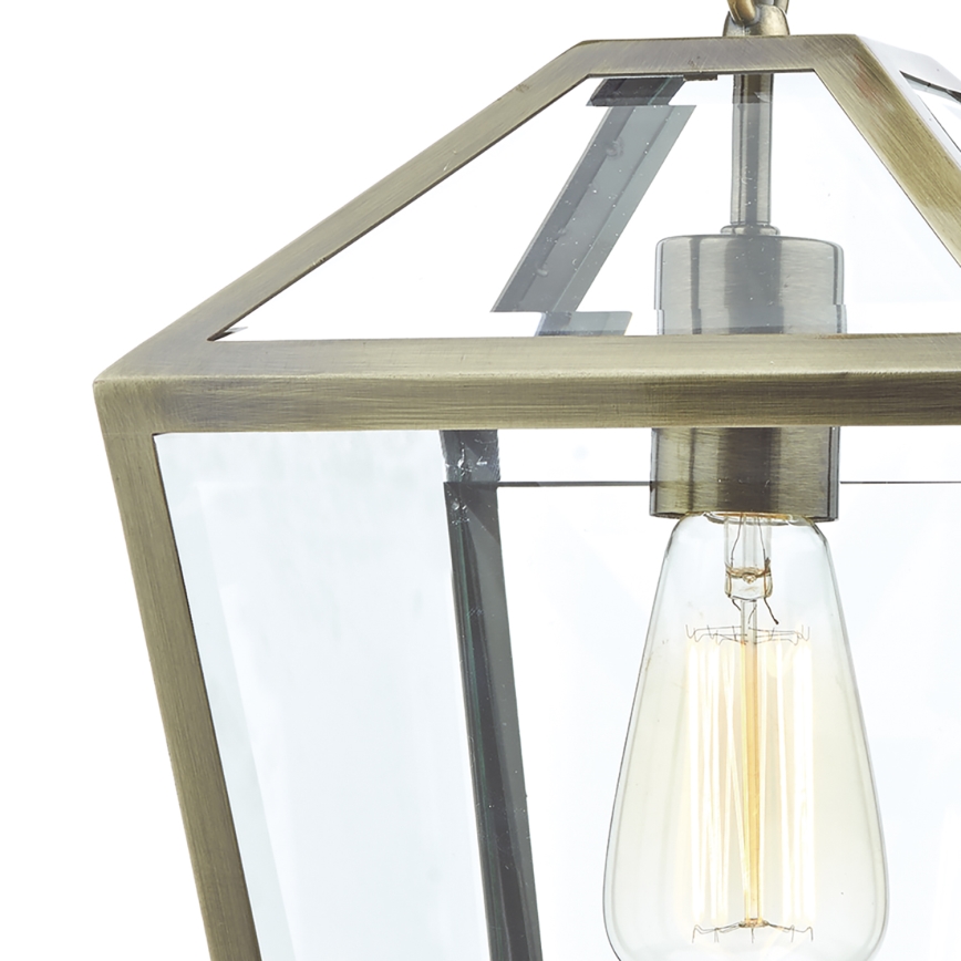 Där Lighting CHU0175 - Kroonluchter aan ketting CHURCHILL 1xE27/60W/230V messing