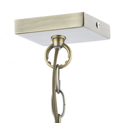 Där Lighting CHU0175 - Kroonluchter aan ketting CHURCHILL 1xE27/60W/230V messing