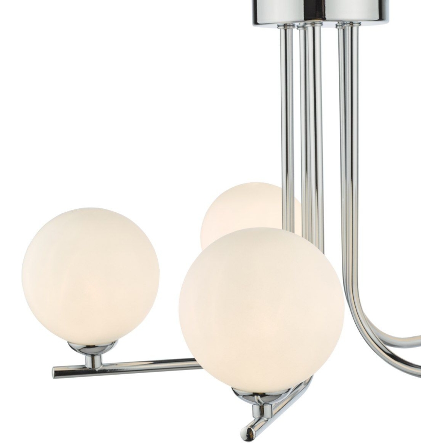Där Lighting CRA5450-02 - CRADLE kroonluchter aan stang, 5xG9/25W/230V, glanzend chroom