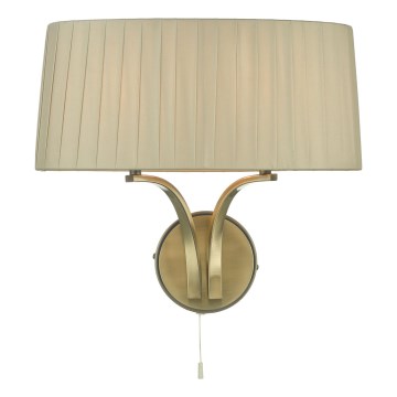 Där Lighting CRI0929 - Wandlamp CRISTIN 2xE14/40W/230V messing/taupe