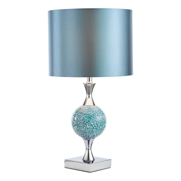 Där Lighting ELS4223 - Tafellamp ELSA 1xE27/40W/230V blauw/hoogglans chroom