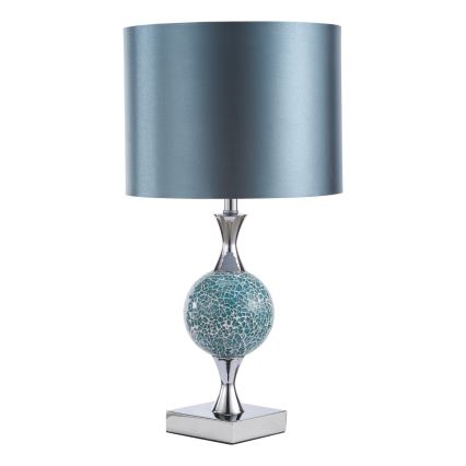Där Lighting ELS4223 - Tafellamp ELSA 1xE27/40W/230V blauw/hoogglans chroom