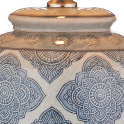 Där Lighting ELY4223 - Tafellamp ELY 1xE27/60W/230V blauw