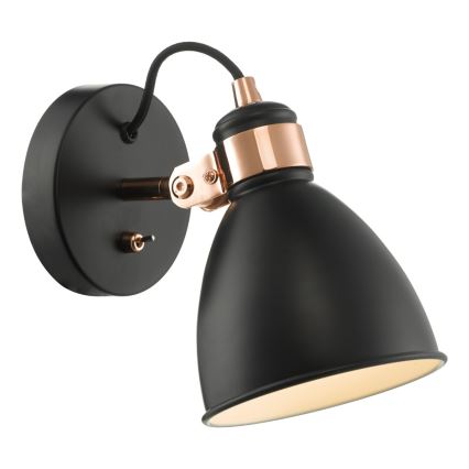 Där Lighting FRE0722 - Wandspot FREDERICK 1xE14/40W/230V zwart